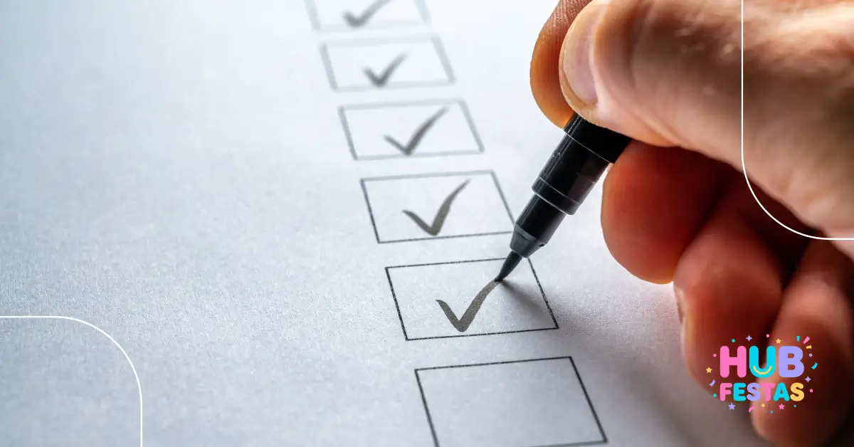 Checklist Completo para Organizar Festa Infantil