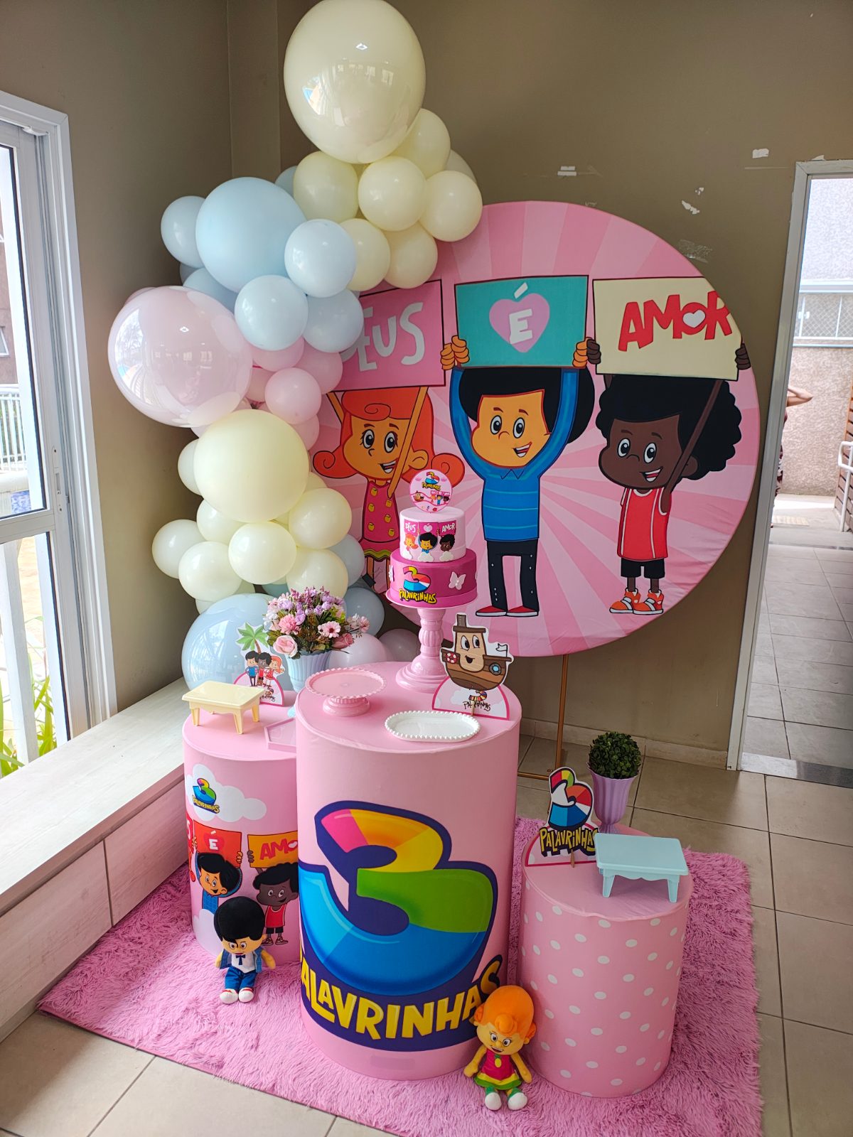 Decoração 3 Palavrinhas | Menina