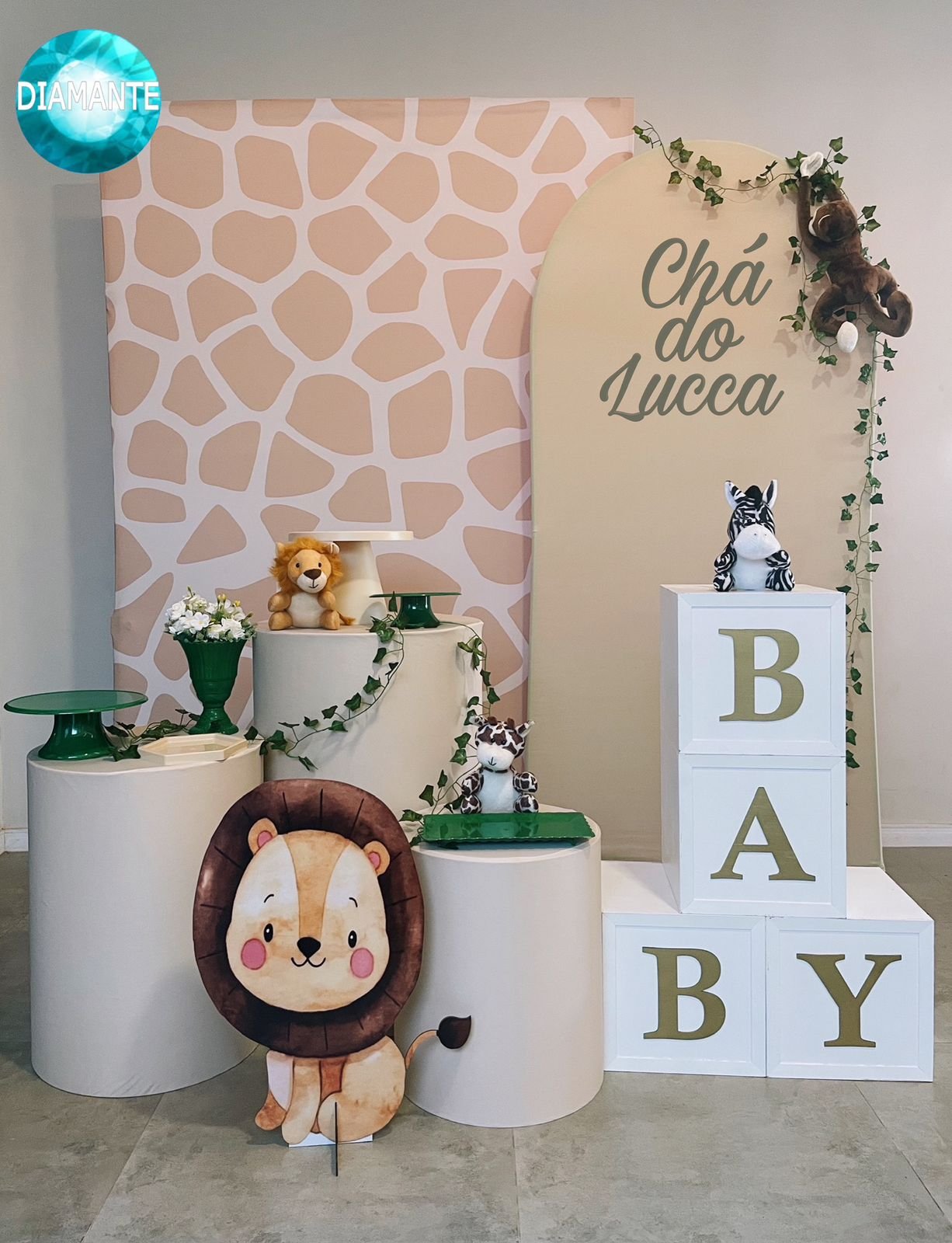 Pegue e Monte Chá de bebê Safari